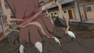 The Wind Release: Wind Cutter Technique being used against a monster in 'Naruto' (Image via Studio Pierrot)